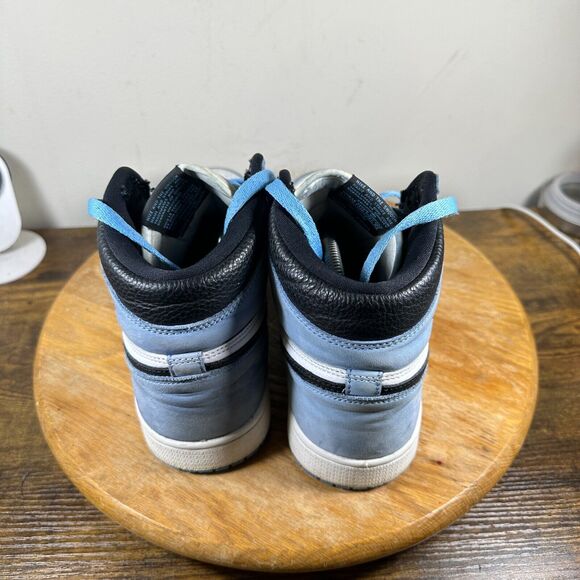 Nike Air Jordan 1 High OG UNC University Blue Mens Size 9 Shoes 555088-134 - Picture 4 of 8